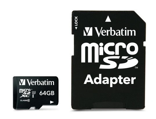 Verbatim MicroSDXC 64GB Classe 10 UHS-I 90MB/s Lettura 45MB/s Scrittura - Immagine 1 di 3