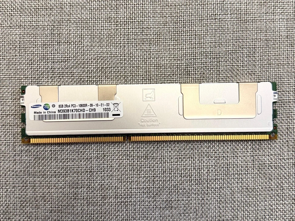 24x Samsung 8GB 2Rx4 PC3 10600R ECC SERVER MEMORY M393B1K70CHD CH9 192GB RAM - Image 1 of 1