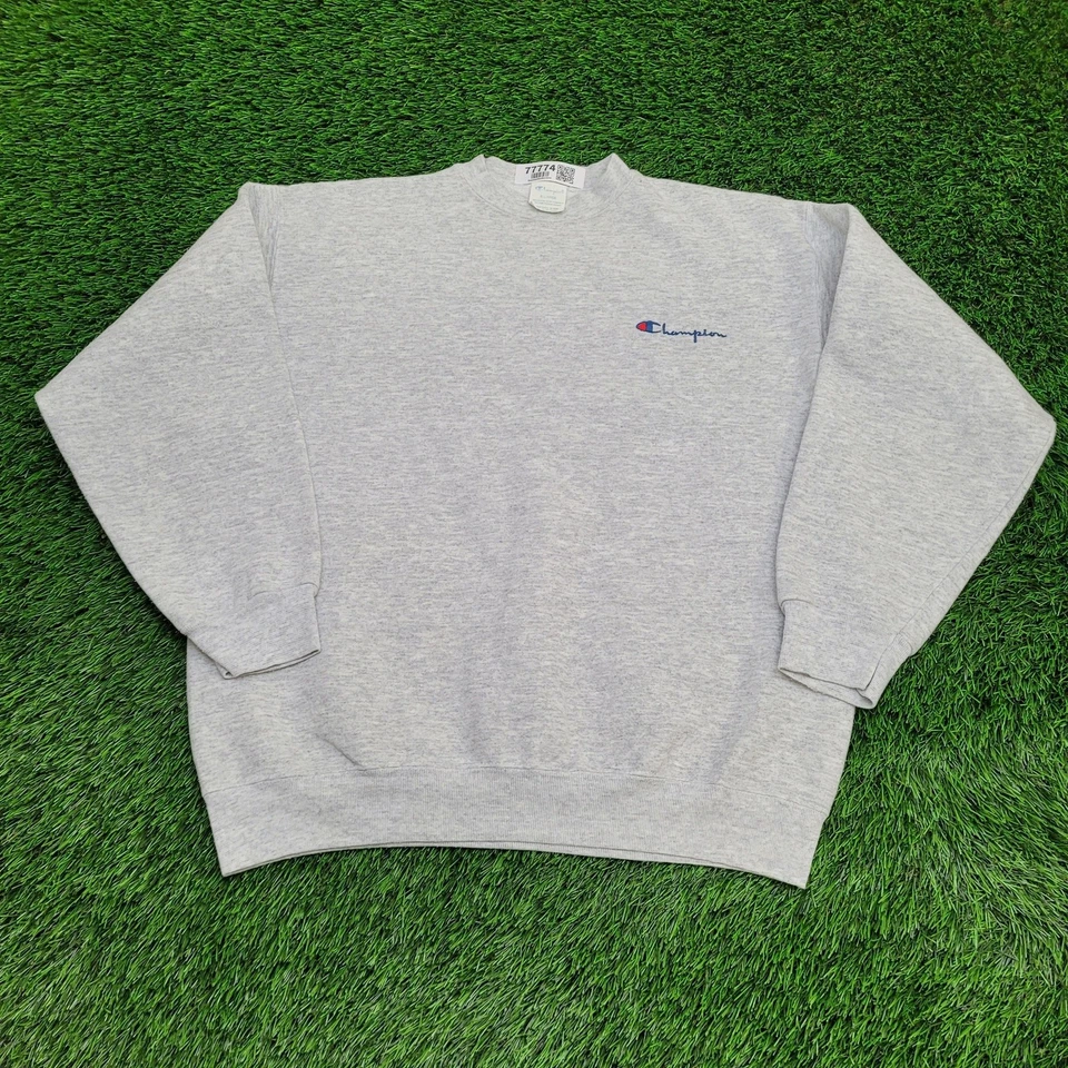 Vintage 80s Champion Sweatshirt Womens XL 24x26 Script Logo - Image 1 of 4