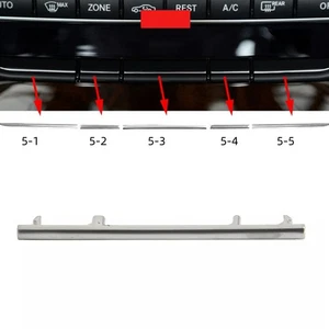 Center A/C TEMP Button Trim For Mercedes W212 2008-14 Matte Silver Middle θ - Picture 1 of 4