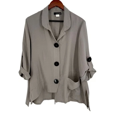 Camisa Top Moonlight by Y & S XL Gris Usable Arte para Usar Otoño Invierno Acogedora Foto 1 de 4