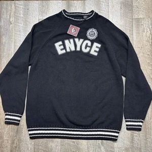 Vintage 90s Enyce Clothing XL Hip Hop Pullover Streetwear Sweater Heavyweight - Picture 1 of 6