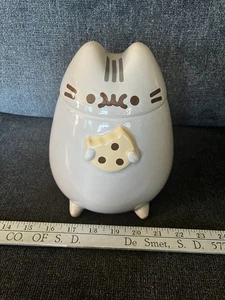 Süße Pusheen Katze Keramik Leckerli Dose 8" grau Cartoon Katze Keksdose - Bild 1 von 8
