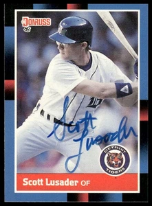 1988 Donruss #615 Scott Lusader -Hand Signed Autograph - Picture 1 of 2