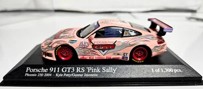 Minichamps 1/43 Porsche 911 GT3 RS 2004 rosa Sally Phoenix 250 Petty Foto 1 de 4
