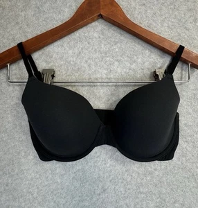 Skims Black Stretch Underwire Bra Size 34D Lightly Lined Everyday T-Shirt - Picture 1 of 4