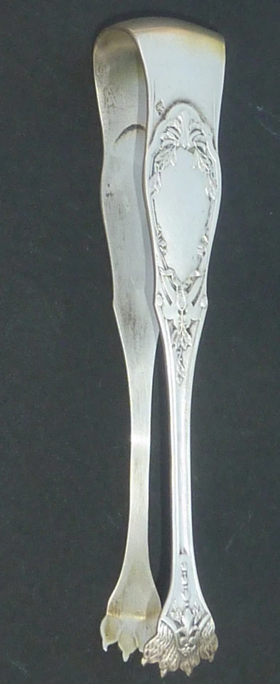 pince à sucre style Louis XV en argent massif griffe patte de lion ancienne - Photo 1/4