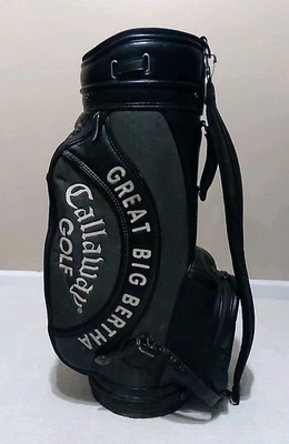Vintage Callaway Great Big Bertha Black Leather Golf Bag Very Good Condition - Image 1 of 4