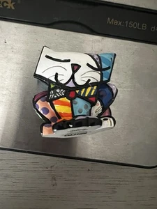 Romero Britto Mini Cat SUGAR 3 Dimensional Figurine 2010 Giftcraft-14072 - Picture 1 of 13