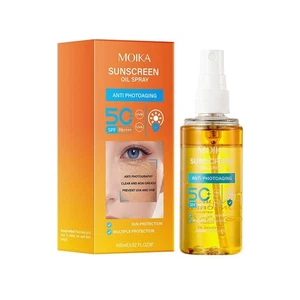 MOIKA Sunscreen Oil Spray UV Protection SPF50+ Long-Term Moisturizing GTR8 - Picture 1 of 16