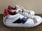 Zadig & Voltaire Neo Keith Flash Leather Sneakers Shoes Size 7 Women's