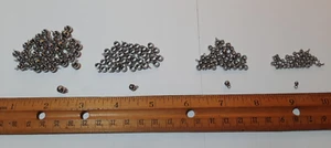 Stainless Steel 3-6mm Rondelle Bails In 4 Sizes Large Hole Appx 160pcs. JL447 - Picture 1 of 5