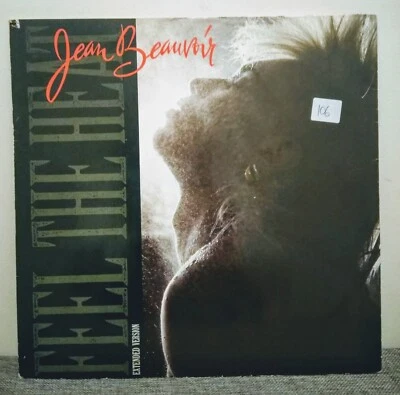 Jean Beauvoir – Feel The Heat. 12 inch. UK First pressing. LP: VG+ to Excellent- - Image 1 of 4