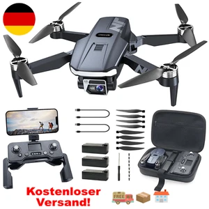 GPS Drohne 4K Kamera 3 Akku 90Min Flugzeit unter 250g FPV faltbar RC Drohne - Bild 1 von 7