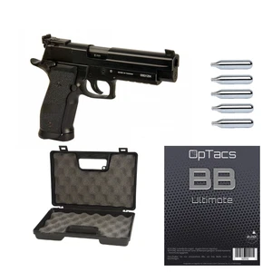 SET !!! Softair - Pistole - KWC - P226 Match Full Metal Co2 GBB - ab 18