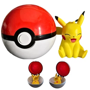 Pokemon Pokeball Popcorn Bucket 160oz Pikachu Bottle Cup 22oz Set Movie 2025 New - Picture 1 of 10
