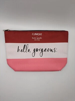 Bolsa de cosméticos multicolor Clinique X Kate Spade bolsa de viaje maquillaje bolsa de artículos de tocador Foto 1 de 4