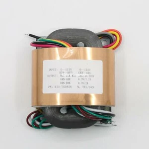 40W Audio R-Core Copper Transformer 180V-0-180V 0-6.3V 0-6.3V for Tube Preamp - Picture 1 of 3