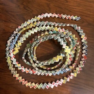 Vintage 10’ Chewing Gum Paper Wrapper Chain Juicy Fruit Double Mint Fruit Stripe - Picture 1 of 6