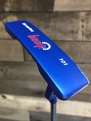 USED Bionik 101 Blue Golf Putter RH Blade Style 35 Inch Men Jumbo Grip 587-92W7 - Image 1 of 4