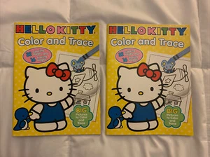 2011 Sanrio Hello Kitty Color and Trace Book Big Picture 32 Seiten unbenutzt X1 - Bild 1 von 5