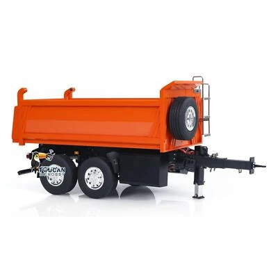 LESU 1/14 RC Trailers 2-Axle Metal Electric Hydraulic Self-dumping Full Trailer - Image 1 of 4