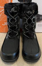 JBU size 8 black Southgate Herringbone faux fur lined boots women's