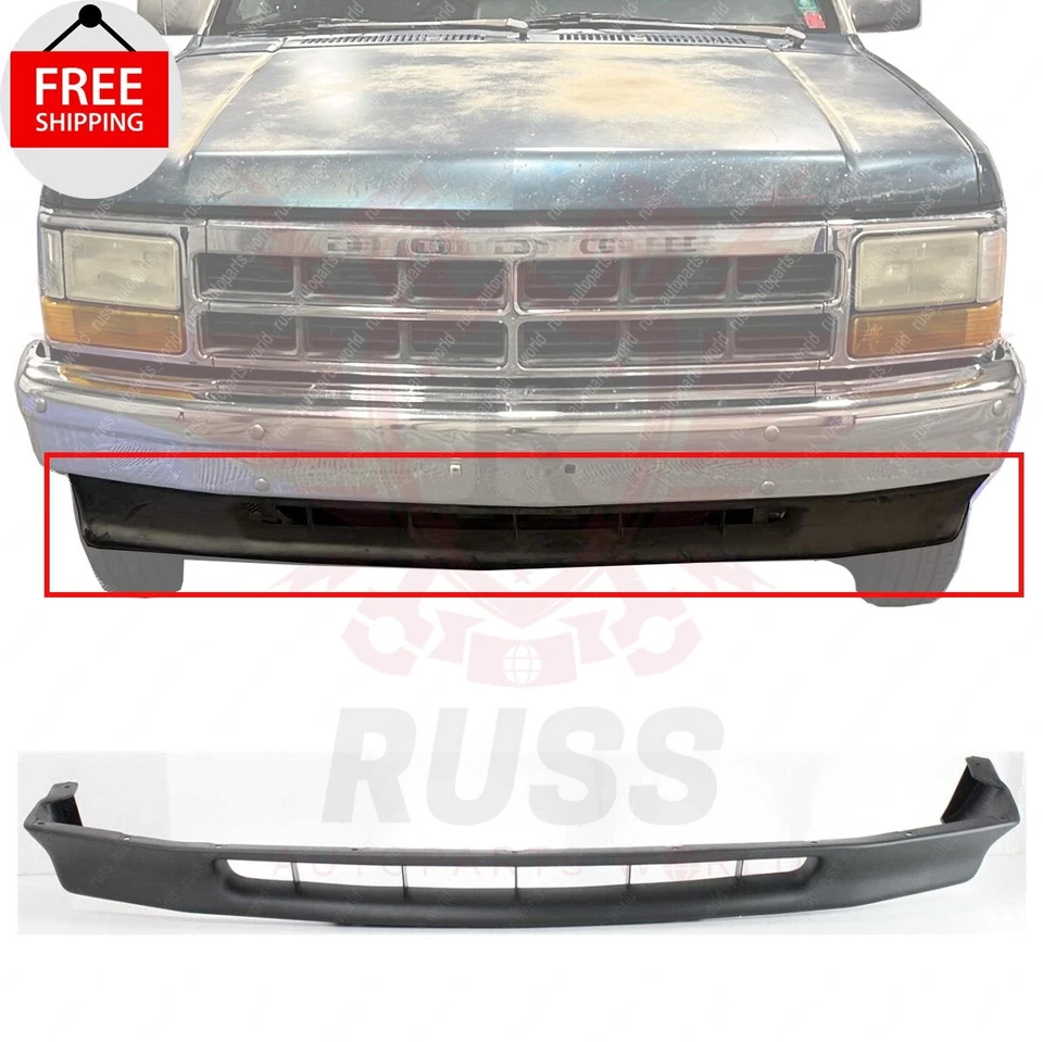 New Front Bumper Lower Valance Air Dam Fits 1992-1996 Dodge Dakota CH1094107 - Image 1 of 4