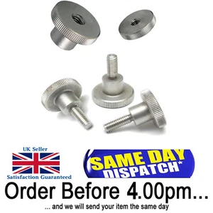 Knurled Nuts Bolts Thumb Nut Screws Stainless Steel Hand Grip Knob M3 M4 M5 M6 - Picture 1 of 10