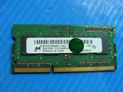 MacBook Pro A1278 So-Dimm Micron 2Gb Memory RAM PC3-10600S MT8JSF25664HZ-1G4D1 - Image 1 of 2