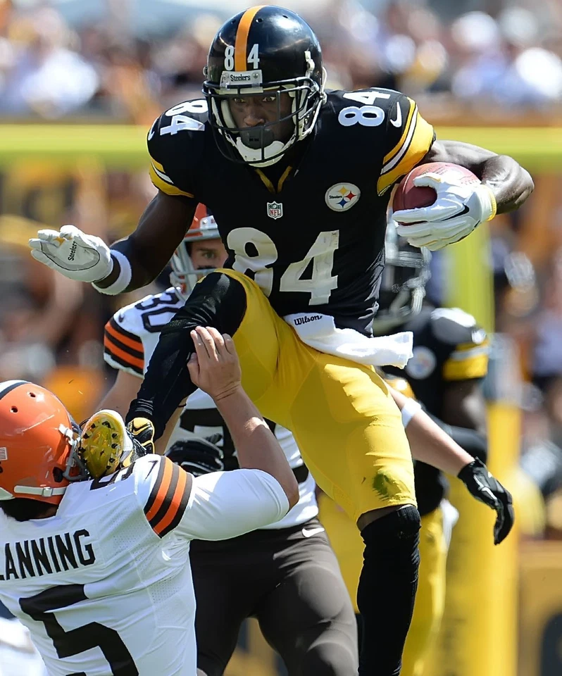 FOTO DE FÚTBOL AMERICANO DE LA NFL ANTONIO BROWN 8X10 PITTSBURGH STEELERS FOTO  Foto 1 de 1