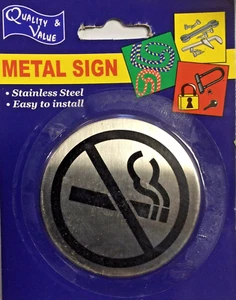 NO SMOKING SIGN, X 2 BUSINESS, INDUSTRY, HOME, SHOP SIGNS, PEAL & STICK - Picture 1 of 3