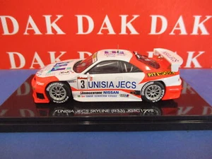 Die cast 1/43 Modellino Auto Nissan Skyline R33 Unisia Jecs JGTC 1998 by Ebbro - Foto 1 di 7