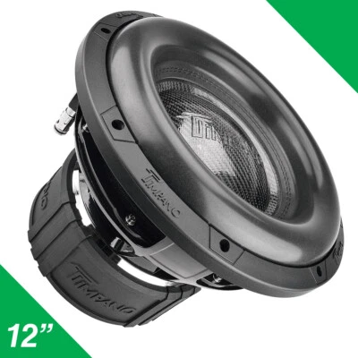 TPT-T3500-12 D2 TIMPANO 12" SUBWOOFER 3500 WATT MAX POWER DUAL 2 OHM CAR AUDIO - Image 1 of 4
