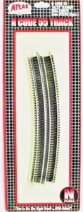 Atlas #2020   16.25" Radius Full Curve Track Sections (6 pcs) Code 55 - N Scale - Picture 1 of 2