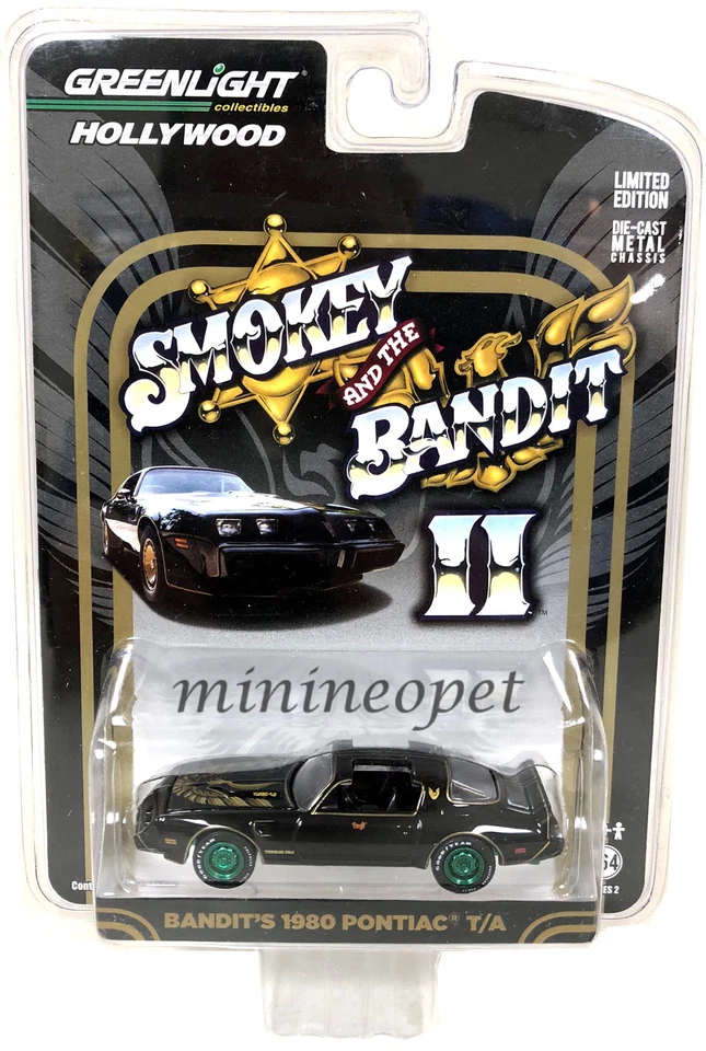 GREENLIGHT 44620 F SMOKEY & BANDIT 1980 PONTIAC TRANS AM T/A 1/64 Series 2 Chase - Image 1 of 1