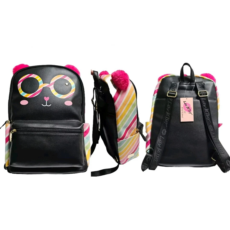 Betsey Johnson Kitch Owl Backpack You're a Hoot Large School Bag Grey Bb18545