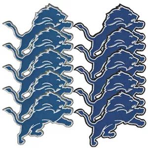 10 pezzi MI Detroit Lions Nation calcio logo cucito ricamato ferro su toppe - Foto 1 di 11