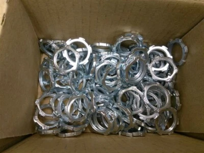 Lot of 100 EATON Crouse-Hinds #11 Conduit Locknuts 1/2" Fittings