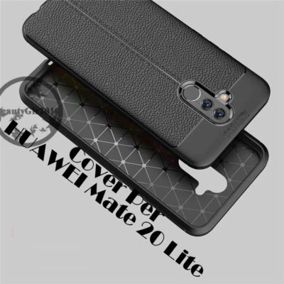 Cover custodia case PER HUAWEI Mate 20 Lite COPERTURA Bordo nero TPU silicone - Immagine 1 di 4