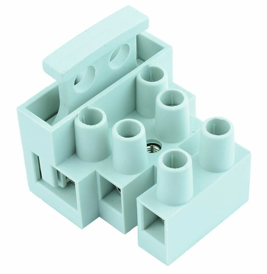 3 Pole Fused Terminal Block 10A