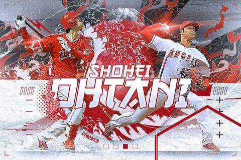 MLB LOS ANGELES ANGELS BASEBALL TROUT OHTANI GAMEROOM DECOR FRIDGE MAGNET #19 Cover