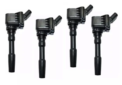 x4 NEW BREMI Ignition Coil PACK Kit For AUDI VW VERiFy P#06H905110P P#06L905110K - Image 1 of 4