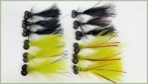 Paquete Mixto de 12 Piqué Flash Damisela, 4 Colores, Moscas Piqueros Talla 10 Moscas Pescadoras - Imagen 1 de 5