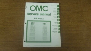 1981 OMC Outboard Marine V-6 Models Service Manual P/N 392076 - Picture 1 of 3