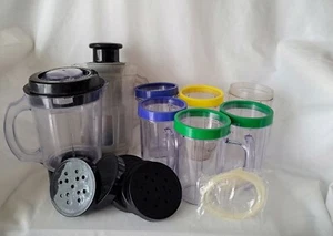 The Original Magic Bullet Countertop Blender Accessories Only - Dishwasher Safe - Picture 1 of 11