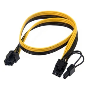 PCIe 6Pin to 6+2 Pin Power Supply Cable 8 pin to 6 Pin PCI Express Graphics Card - Picture 1 of 5