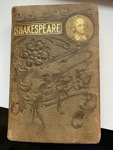 ATQ Book Shakespeare’s Complete Works Circa 1889 1st Ed Gold Edge Leatherbound - Bild 1 von 15