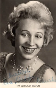 Eva Schröder-Branzke - DDR - original signierte Autogrammkarte - Picture 1 of 1