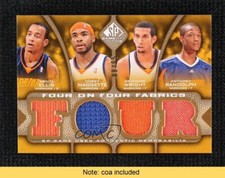 2009 SP Game Used Four on Four Fabrics Relics 8/65 Ellis Maggette Hawes Wright